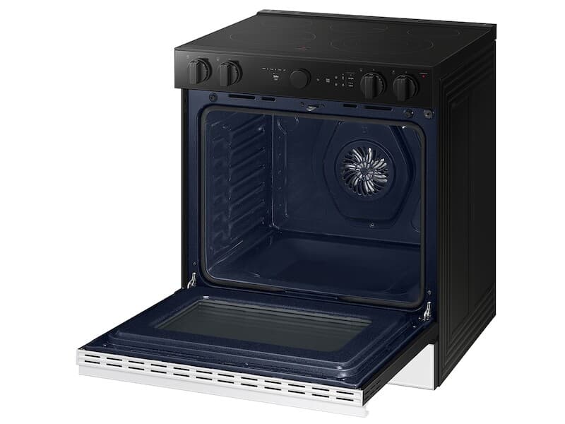Bespoke 6.3 cu. ft. Smart Slide-In Electric Range with Air Sous Vide & Air Fry in White Glass view 8