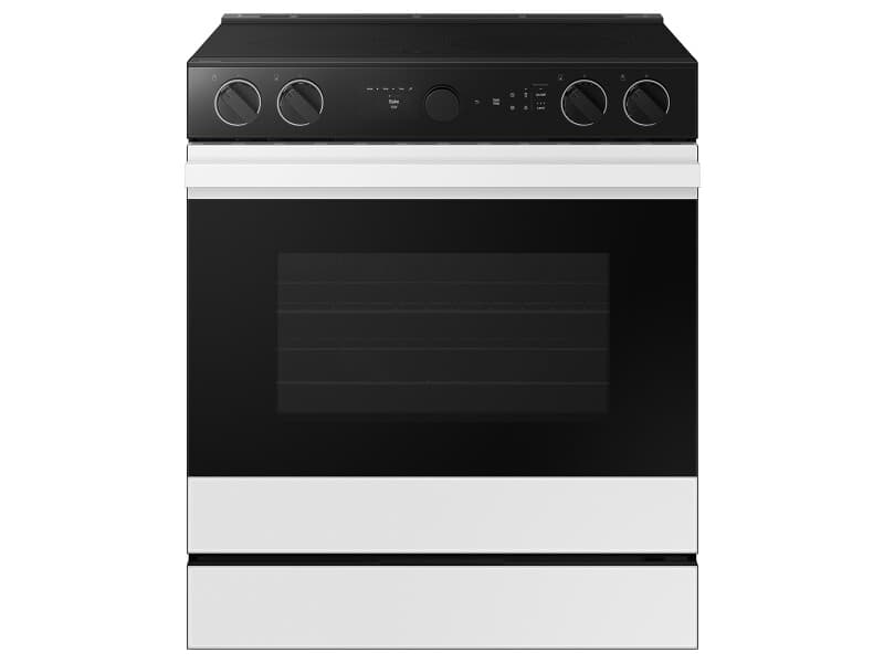 Bespoke Slide-in Electric Range Smart Oven Camera | Illuminated Precision Knobs 6.3 cu.ft.