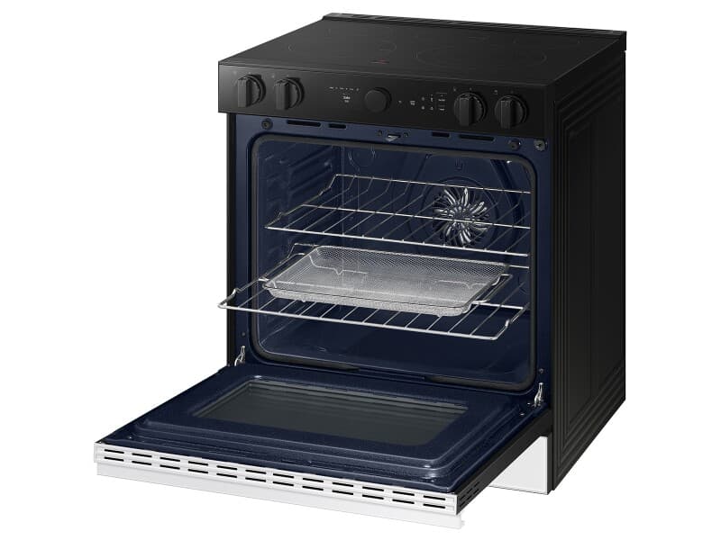 Bespoke Slide-in Electric Range Smart Oven Camera | Illuminated Precision Knobs 6.3 cu.ft. view 9