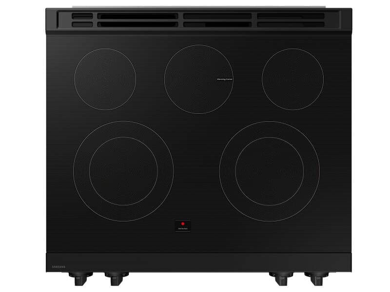Bespoke 6.3 cu. ft. Smart Slide-In Electric Range with Precision Knobs in Matte Black Steel view 10