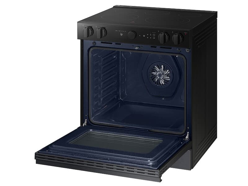 Bespoke 6.3 cu. ft. Smart Slide-In Electric Range with Air Sous Vide & Air Fry in Matte Black Steel view 5