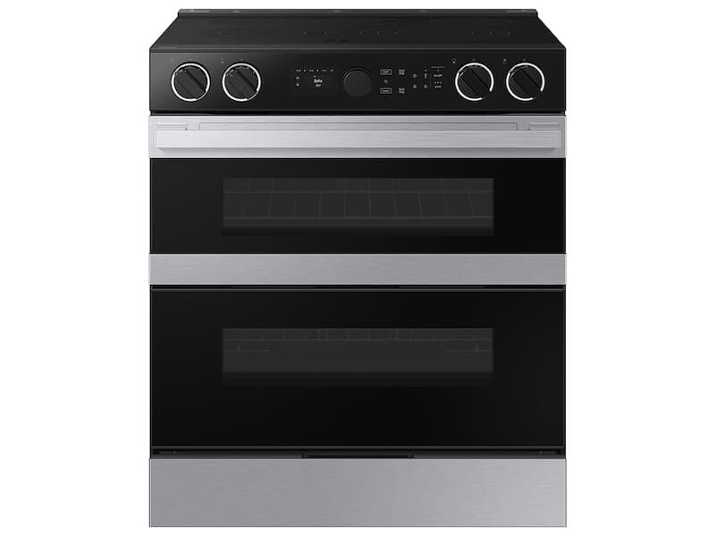 Bespoke Smart Slide-In Electric Range 6.3 cu. ft. with Flex DuoTM & Illuminated Precision Knobs – Stainless Steel