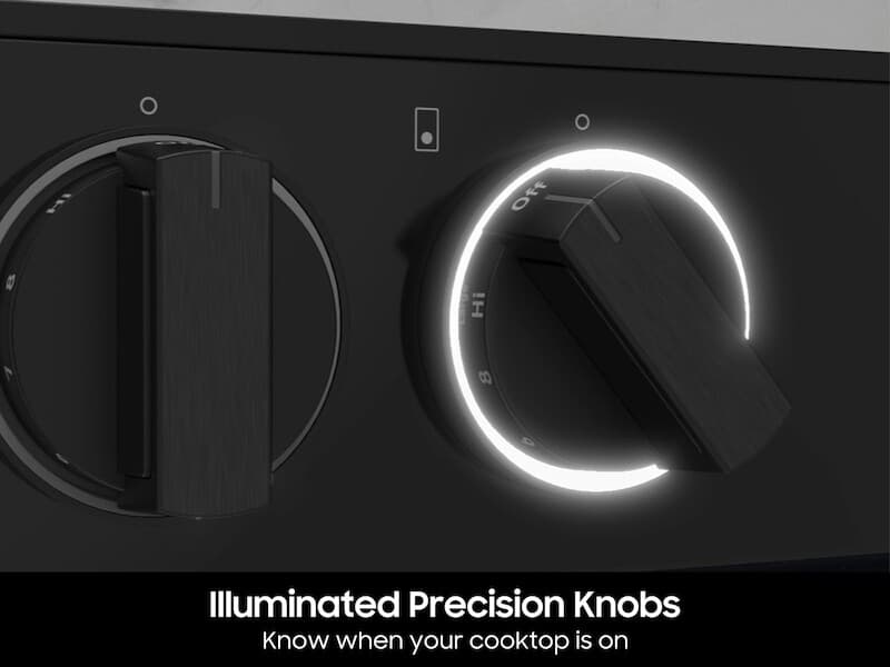 Bespoke Smart Slide-In Electric Range 6.3 cu. ft. with Flex DuoTM & Illuminated Precision Knobs – Stainless Steel view 8