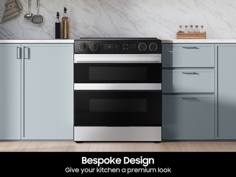Bespoke Smart Slide-In Electric Range 6.3 cu. ft. with Flex DuoTM & Illuminated Precision Knobs – Stainless Steel view 9