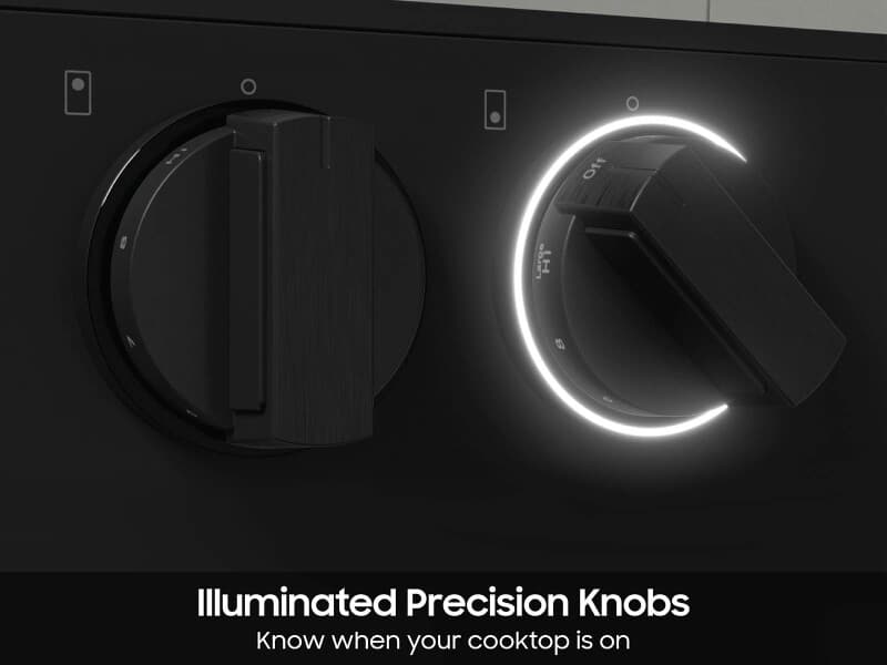 Bespoke Smart Slide-In Electric Range 6.3 cu. ft. in Stainless Steel with Smart Oven Camera & Illuminated Safety Knobs view 6