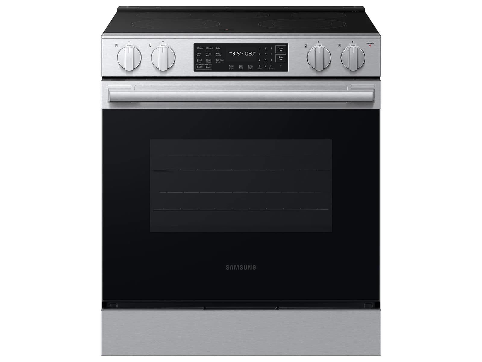 Bespoke Smart Slide-In Electric Range 6.3 cu. ft. with Air Fry Max in Stainless Steel