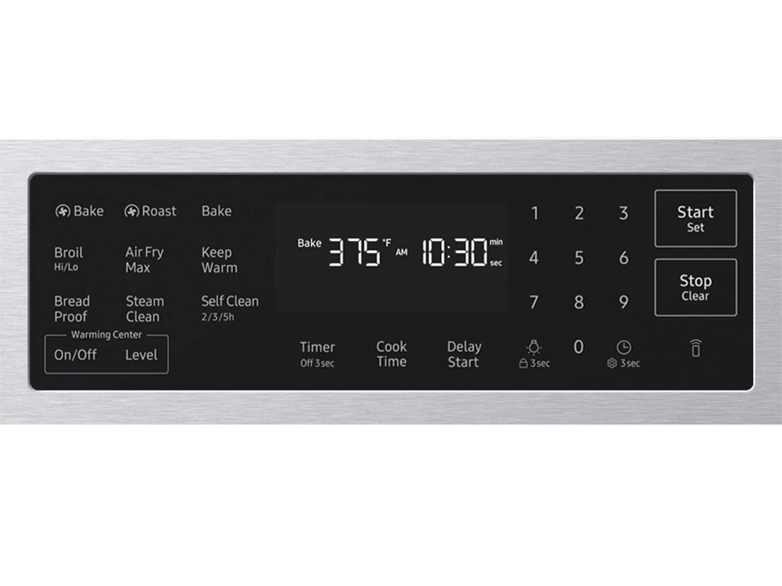 Bespoke Smart Slide-In Electric Range 6.3 cu. ft. with Air Fry Max in Stainless Steel view 9