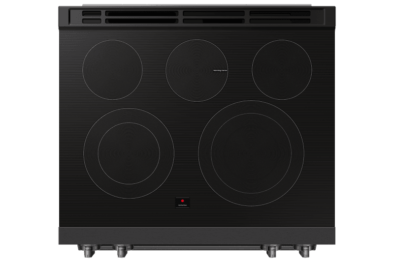 Bespoke Smart Slide-In Electric Range 6.3 cu. ft. with True Convection in Matte Black Steel view 7