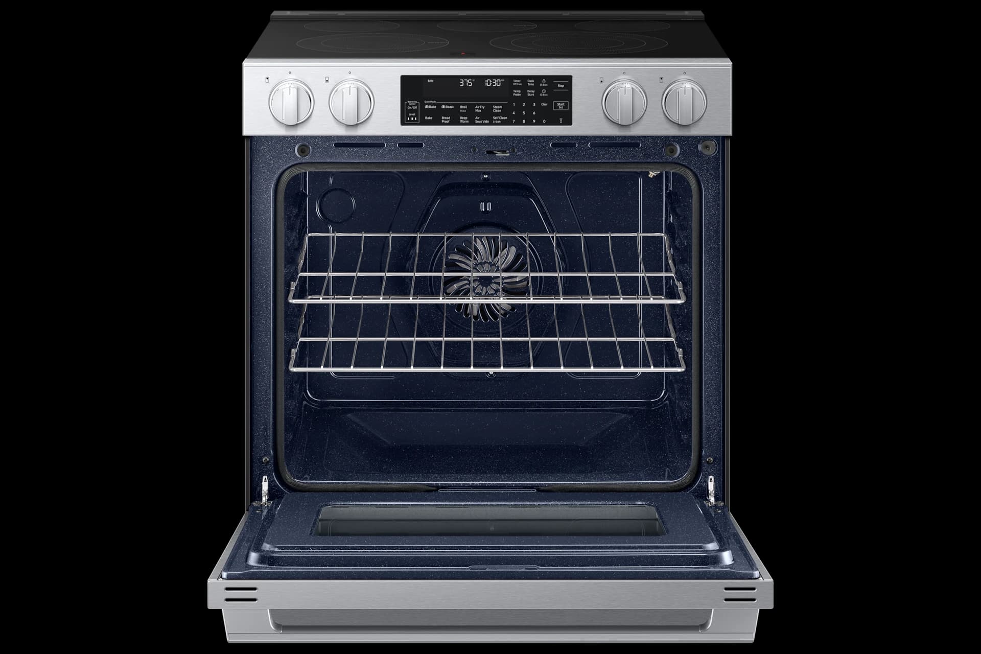Bespoke Smart Slide-In Electric Range 6.3 cu. ft. with Illuminated Precision Knobs in Stainless Steel view 8