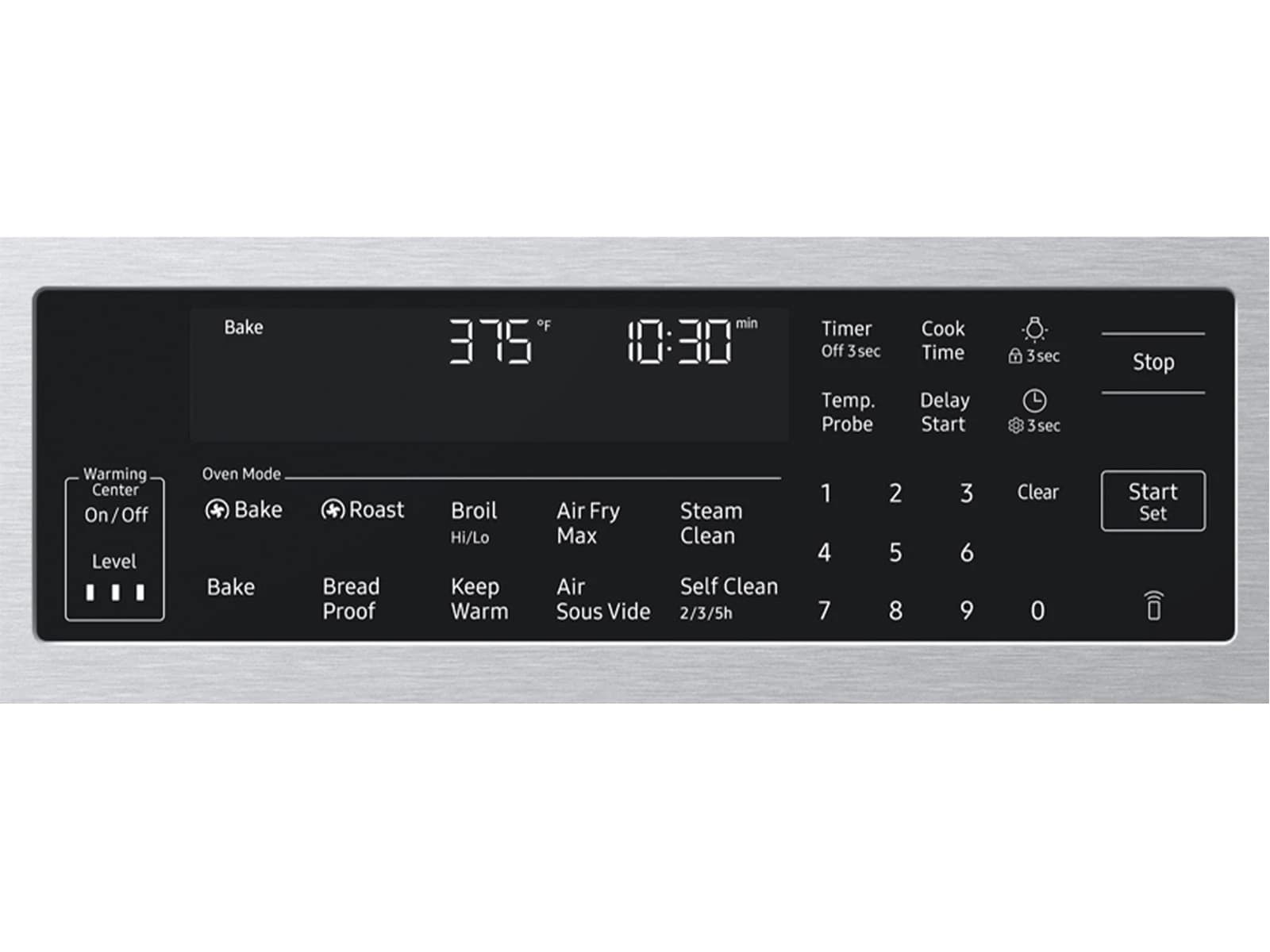 Bespoke Smart Slide-In Electric Range 6.3 cu. ft. with Illuminated Precision Knobs in Stainless Steel view 9