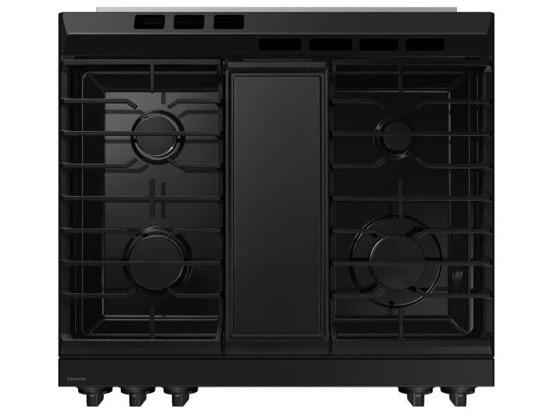 Bespoke Smart Slide-In Gas Range 6.0 cu. ft. in White Glass with Air Fry & Safety Knobs view 9