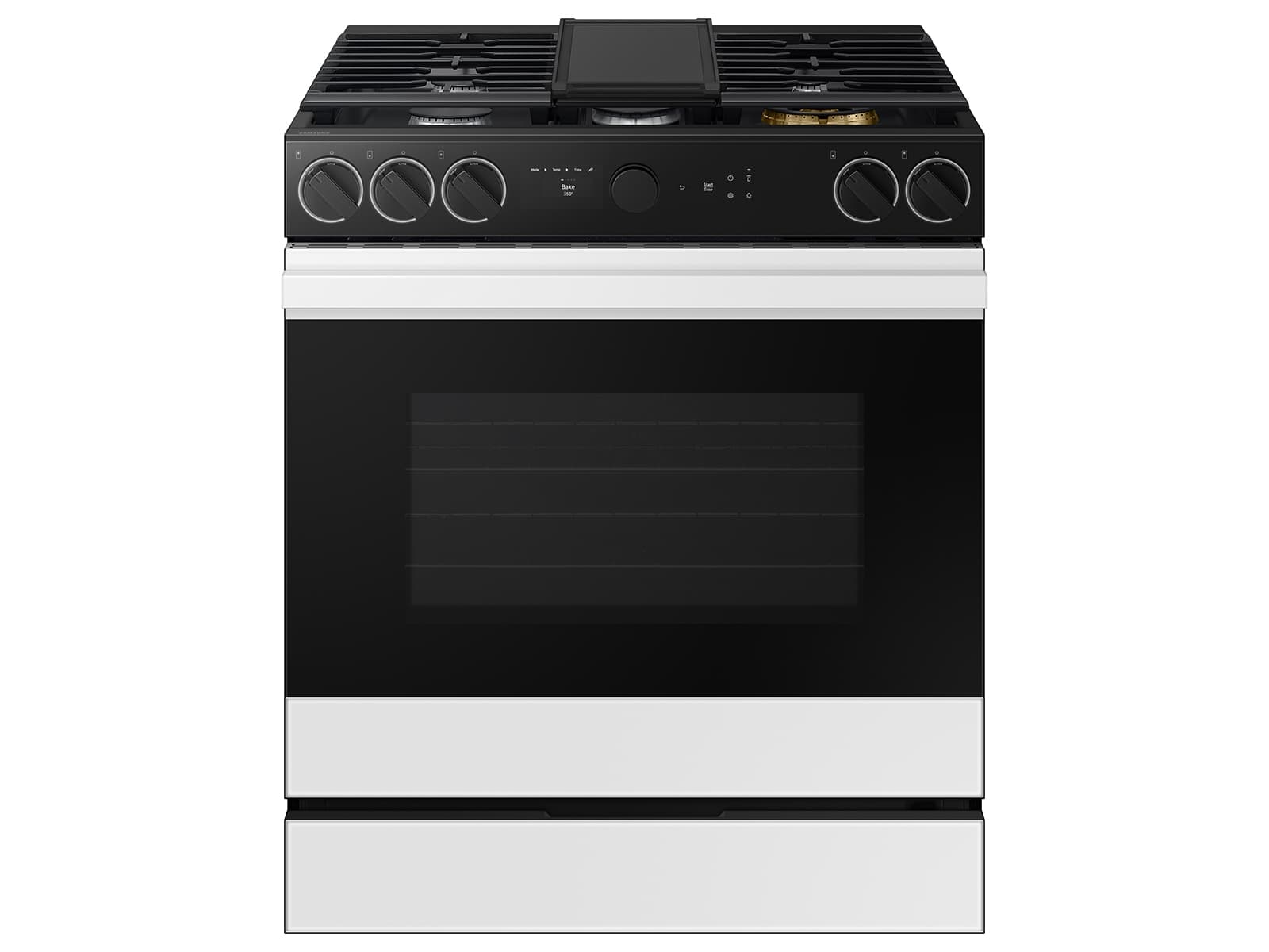 Bespoke Slide-in Gas Range Smart Oven Camera | Illuminated Precision Knobs 6.3 cu.ft.