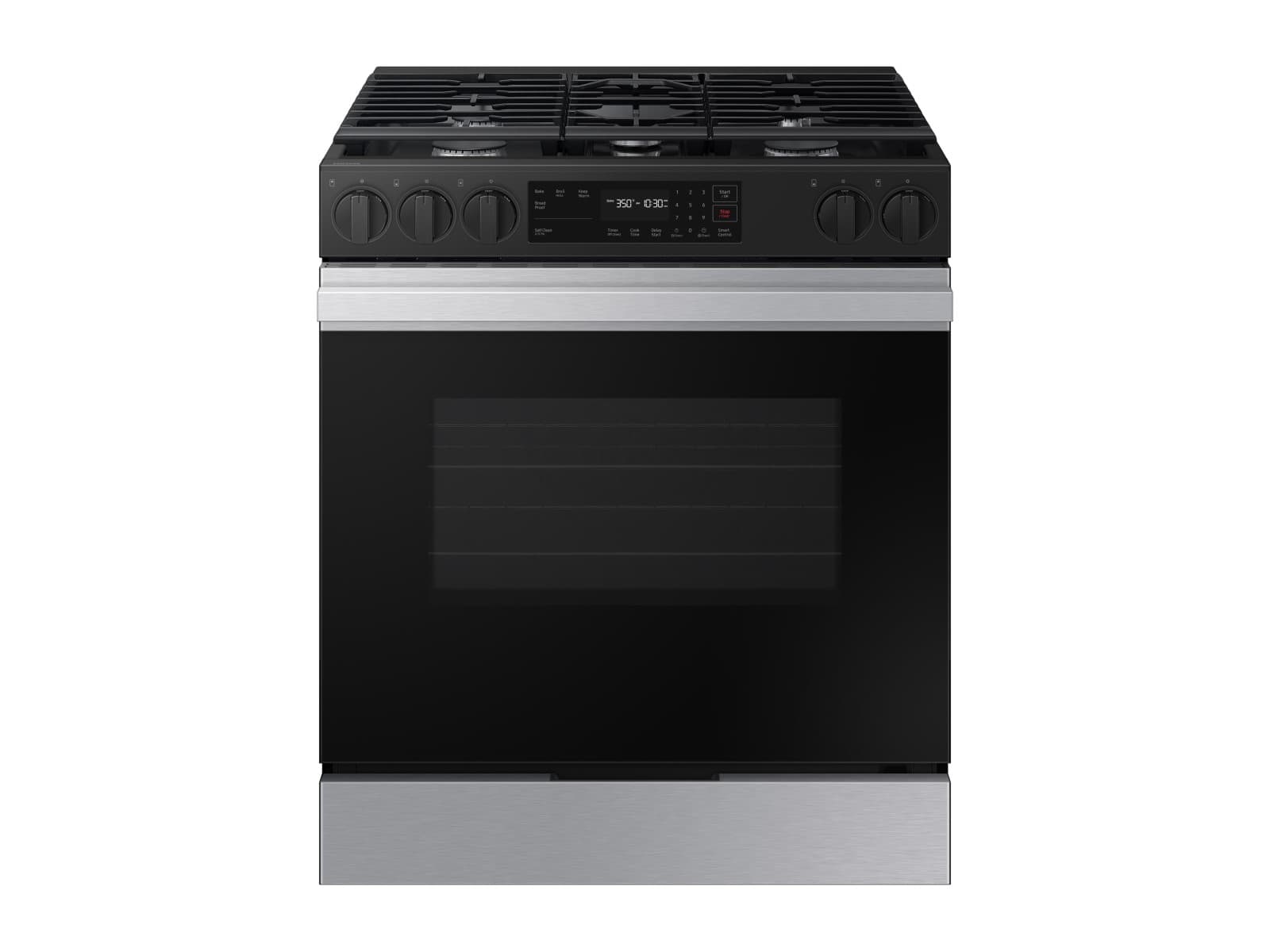 Bespoke Smart Slide-In Gas Range 6.0 cu. ft. in Stainless Steel with Safety Knobs
