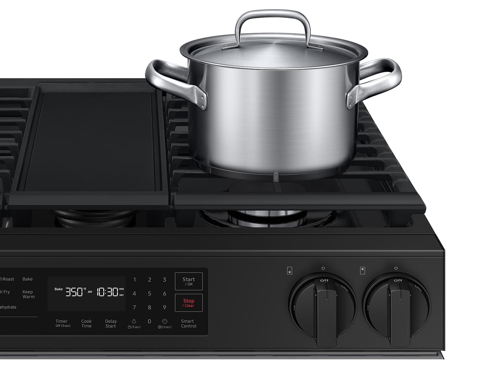 Bespoke Smart Slide-In Gas Range 6.0 cu. ft. in Stainless Steel with Air Fry & Safety Knobs view 8