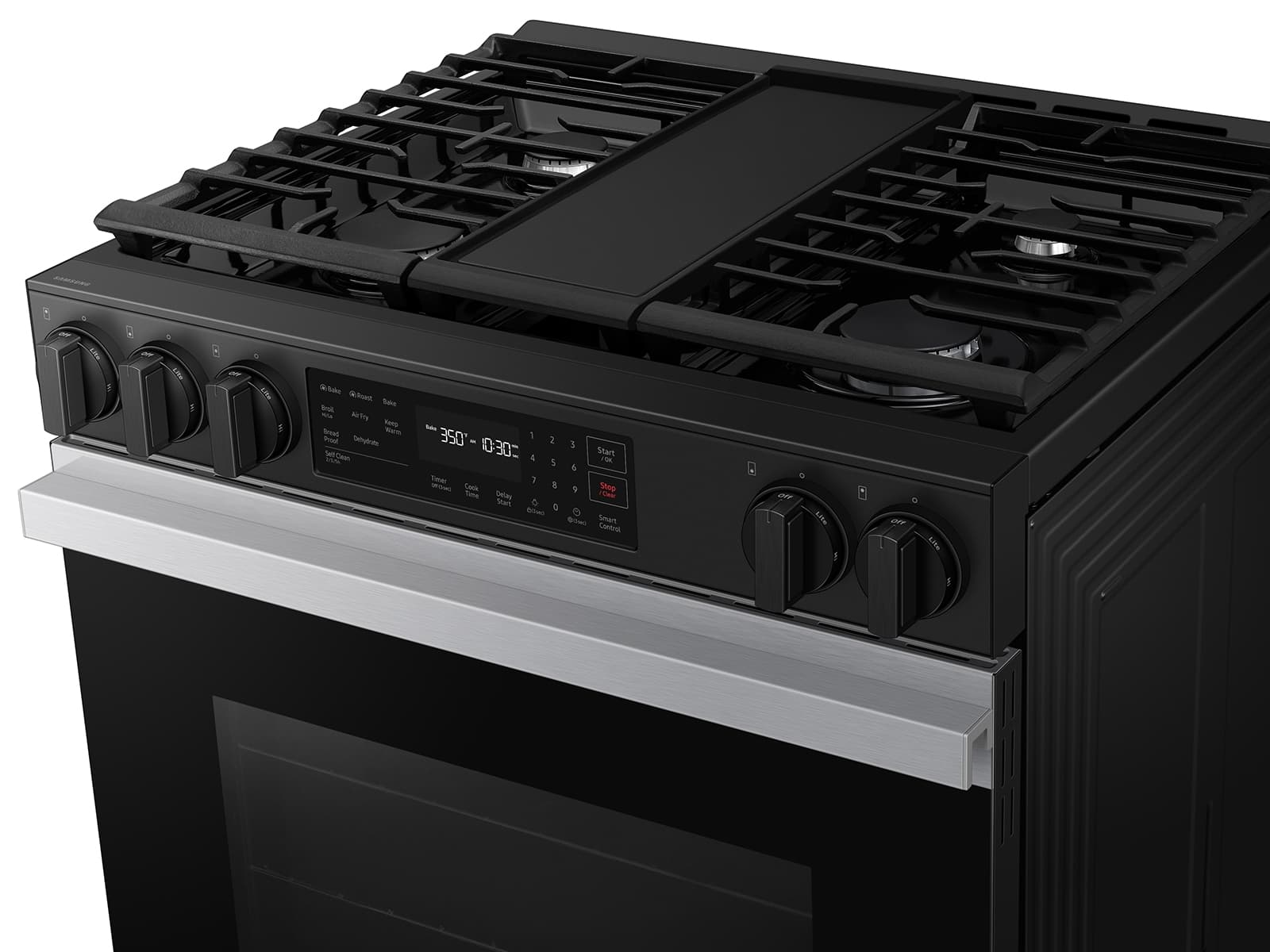 Bespoke Smart Slide-In Gas Range 6.0 cu. ft. in Stainless Steel with Air Fry & Safety Knobs view 10
