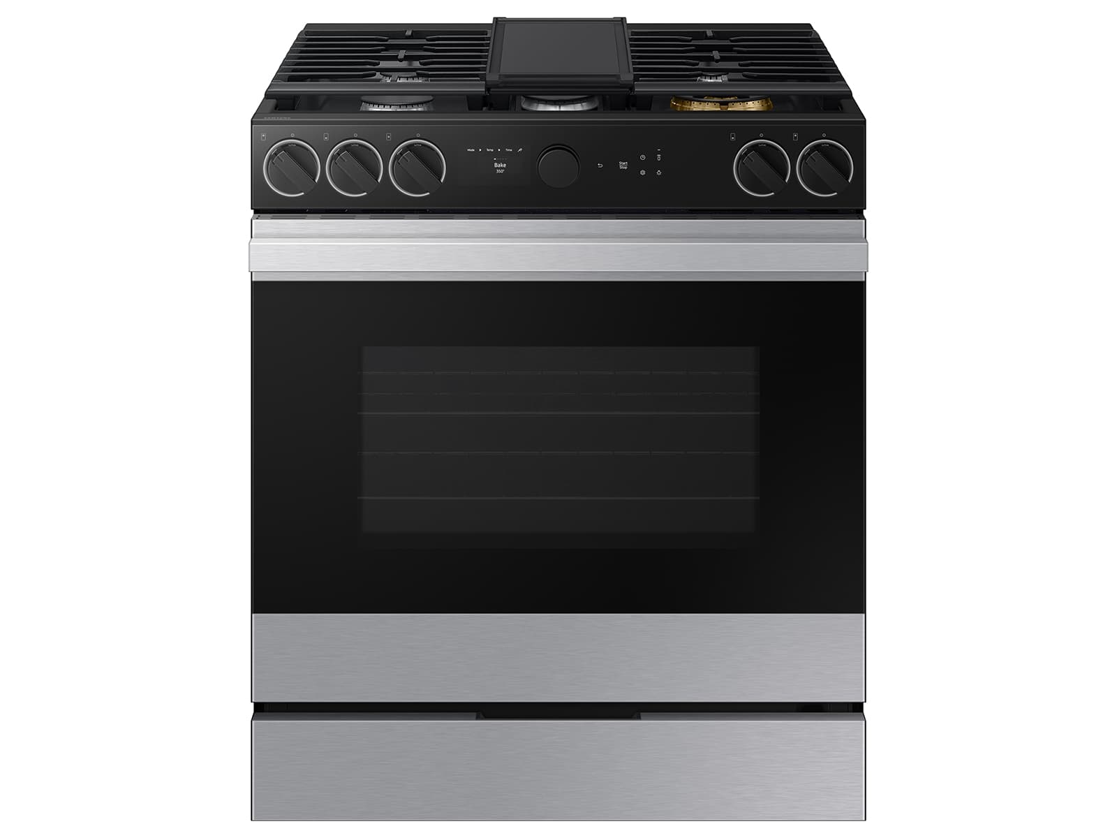 Bespoke Smart Slide-In Gas Range 6.0 cu. ft. in Stainless Steel with Smart Oven Camera & Illuminated Safety Knobs
