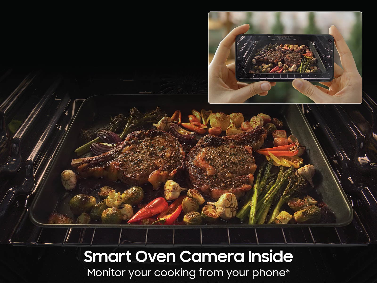 Bespoke Smart Slide-In Gas Range 6.0 cu. ft. in Stainless Steel with Smart Oven Camera & Illuminated Safety Knobs view 5