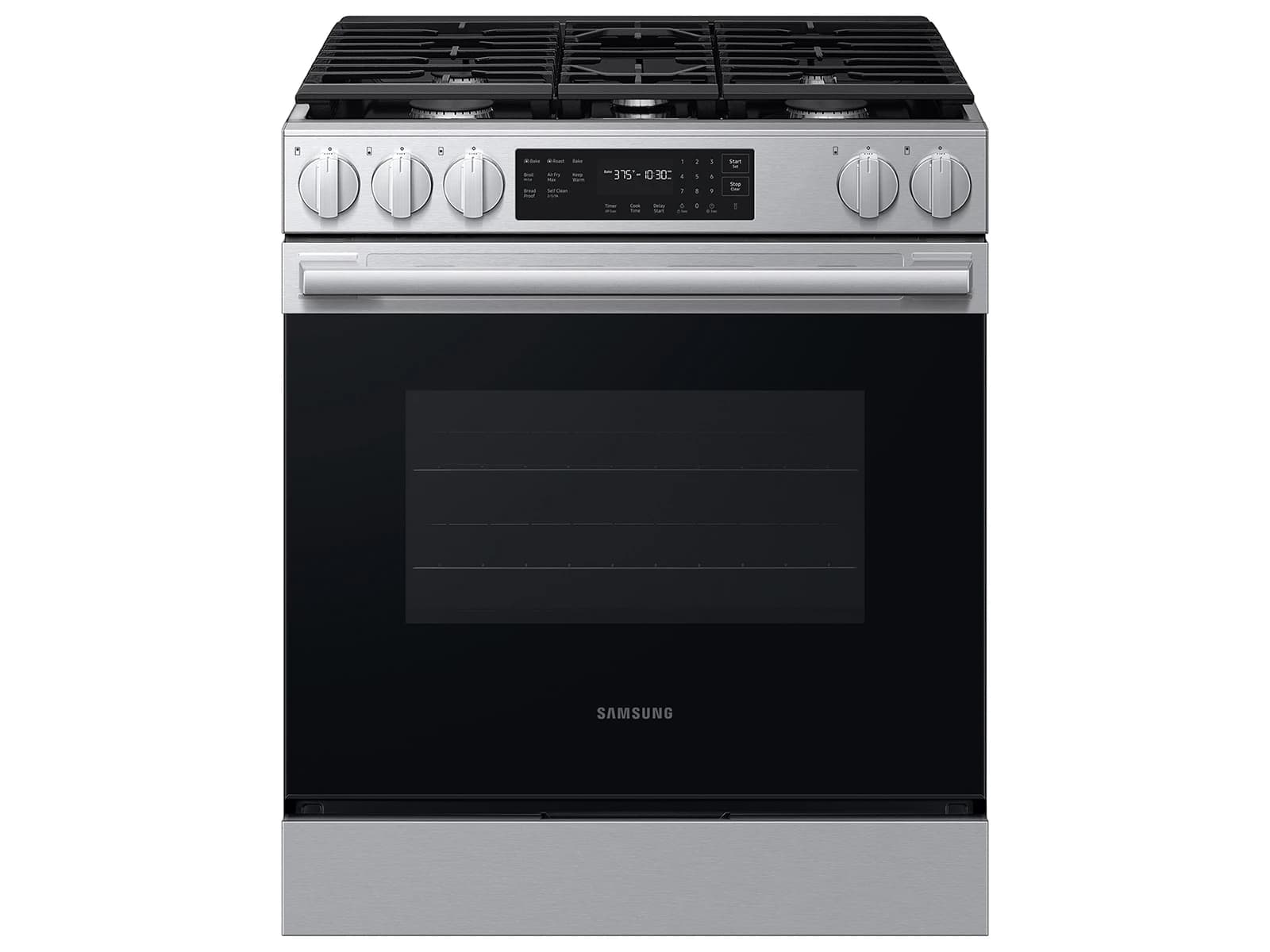 Bespoke Smart Slide-In Gas Range 6.0 cu. ft. with Air Fry Max in Stainless Steel