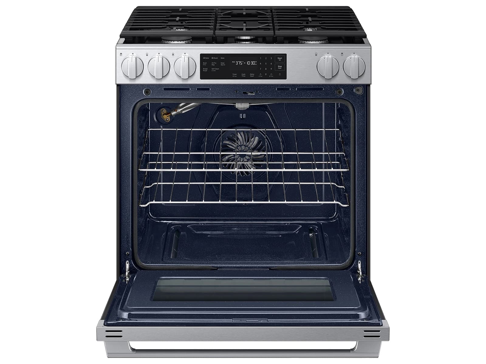 Bespoke Smart Slide-In Gas Range 6.0 cu. ft. with Air Fry Max in Stainless Steel view 8