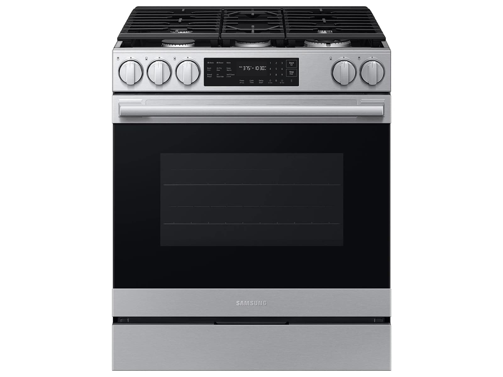 Bespoke Smart Slide-In Gas Range 6.0 cu. ft. with True Convection in Stainless Steel