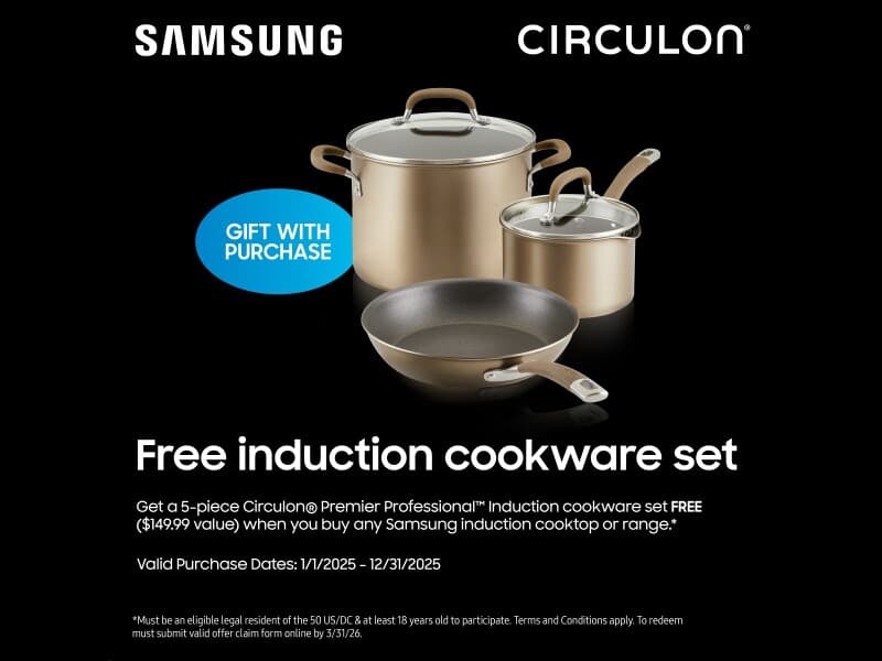 Bespoke 6.3 cu. ft. Smart Slide-In Induction Range with Anti-Scratch Glass Cooktop in Matte Black Steel view 5