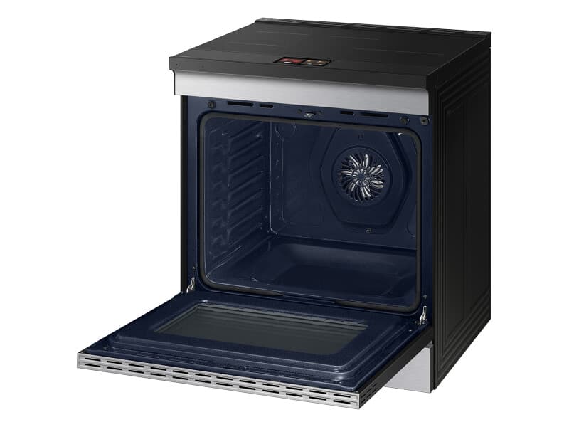 Bespoke 6.3 cu. ft. Smart Slide-In Induction Range with AI Home & Smart Oven Camera in Stainless Steel view 6