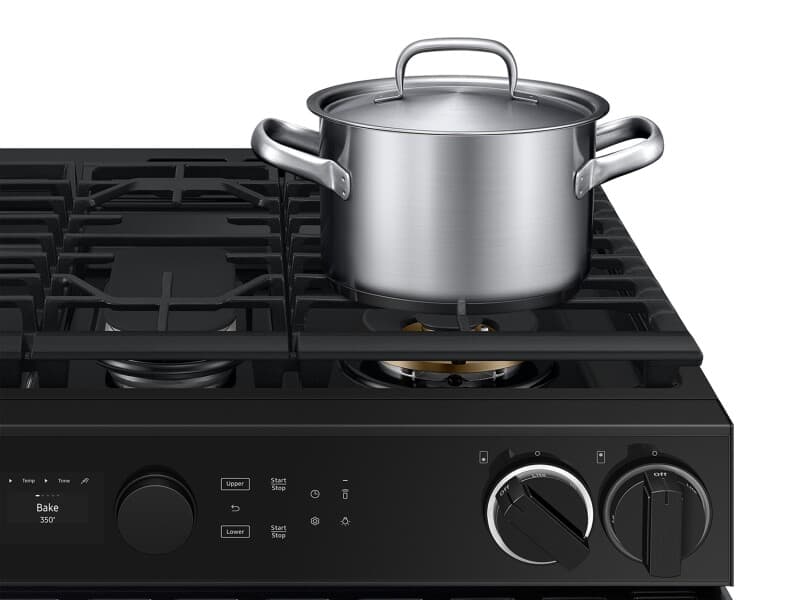 Bespoke Smart Slide-In Dual Fuel Range 6.3 cu. ft. with Flex DuoTM & Illuminated Precision Knobs – Stainless Steel view 10