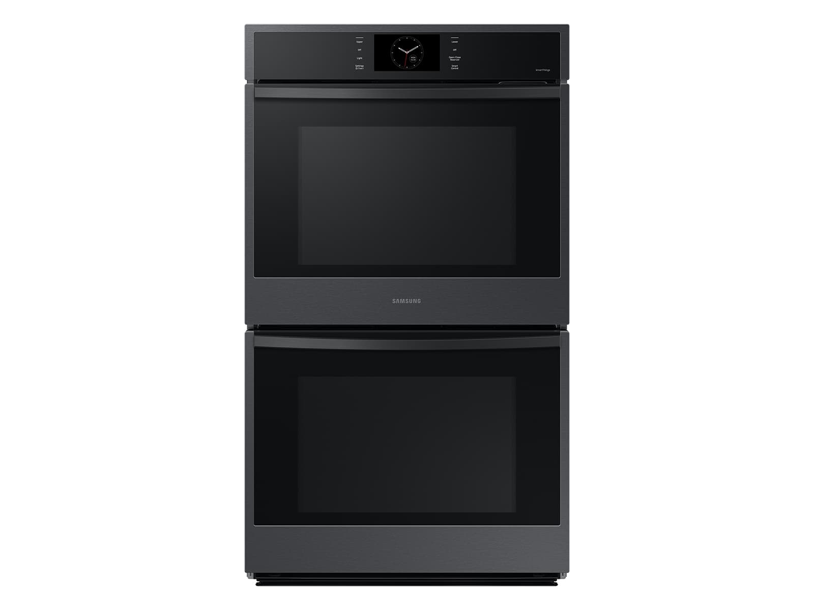 30" Smart Double Oven, Air Fry, Air Sous Vide, Steam Cooking,  Dual Fan True Convection,7" LCD display, Glide Rack, WIFI, 5.1 cu ft capacity – Matte Black Steel