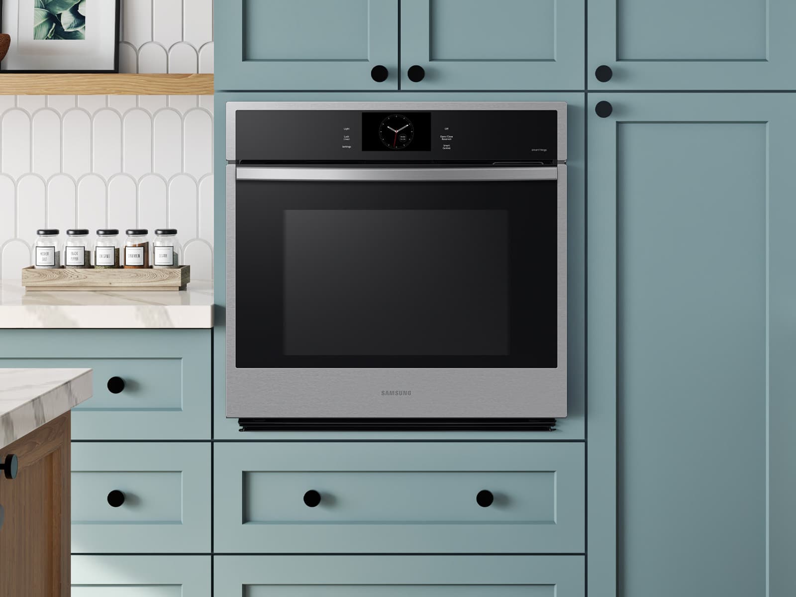 30" Smart Single Oven, Air Fry, Air Sous Vide, Steam Cooking,  Dual Fan True Convection,7" LCD display, Glide Rack, WIFI, 5.1 cu ft capacity – Stainless Steel view 6