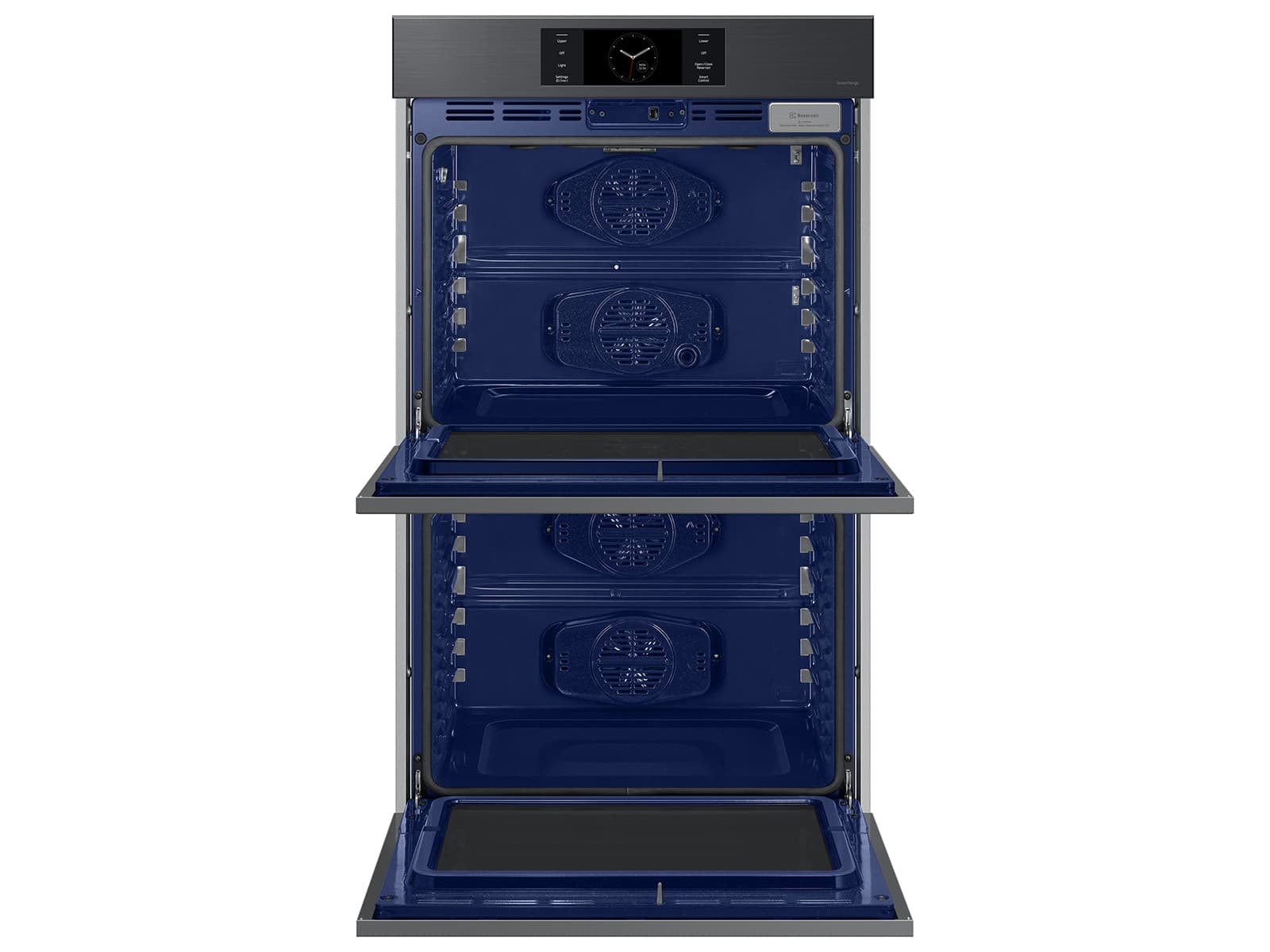 30" BESPOKE Smart Double Oven, In-Oven Camera, Air Fry, Air Sous Vide, Flex Duo, Full Steam Cook, 7" LCD Display, Dual Fan True Convection,  Glide Rack, WIFI, 5.1 cu ft capacity – Matte Black Steel view 7