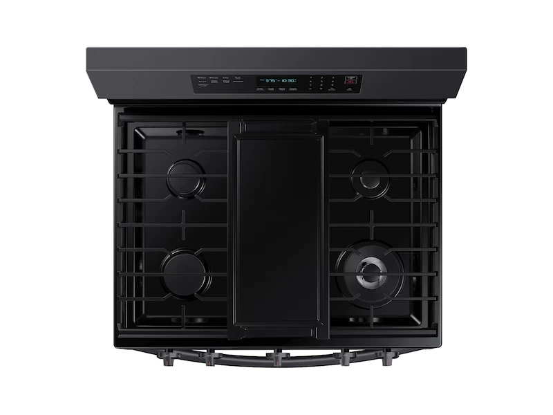 6.0 cu. ft. Smart Freestanding Gas Range with No-Preheat Air Fry and Convection+ in Black Stainless Steel view 3