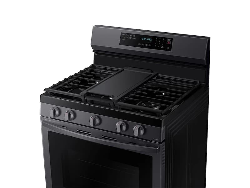 6.0 cu. ft. Smart Freestanding Gas Range with No-Preheat Air Fry and Convection+ in Black Stainless Steel view 5