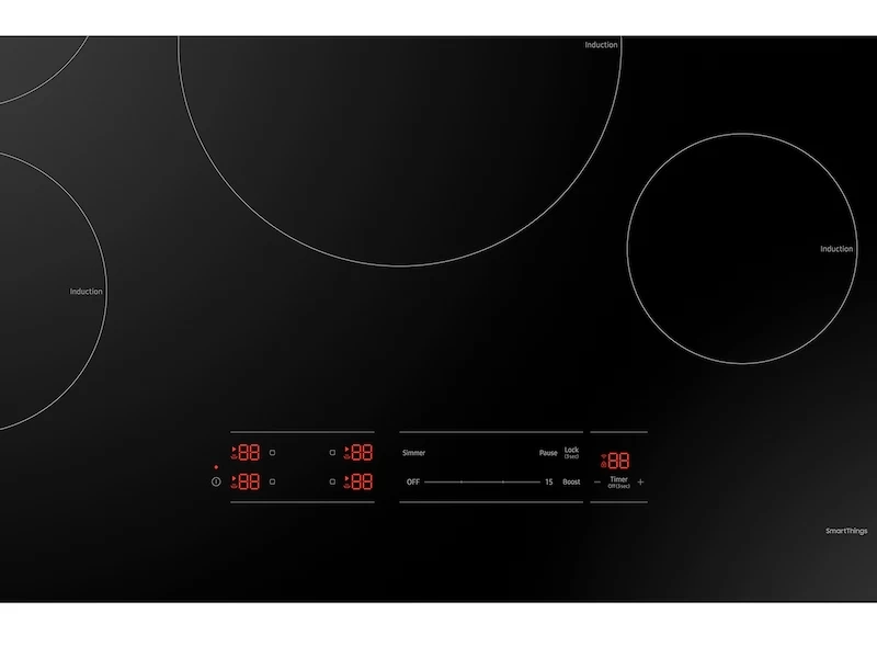 30" Smart Induction Cooktop with Wi-Fi in Black view 2