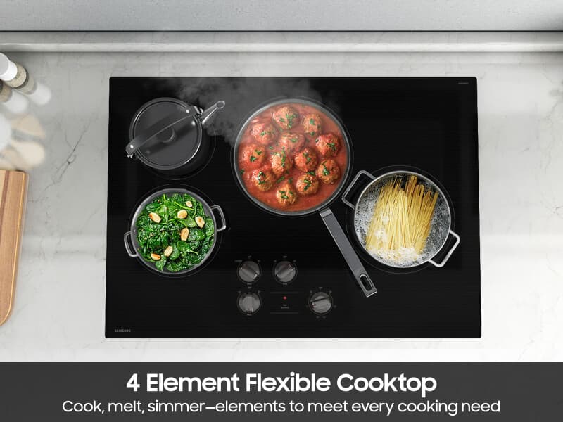 30" Electric Cooktop with 4 Elements in Black - ENERGY STAR® view 4