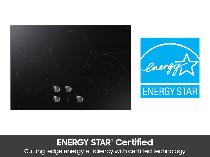 30" Electric Cooktop with 4 Elements in Black - ENERGY STAR® view 5
