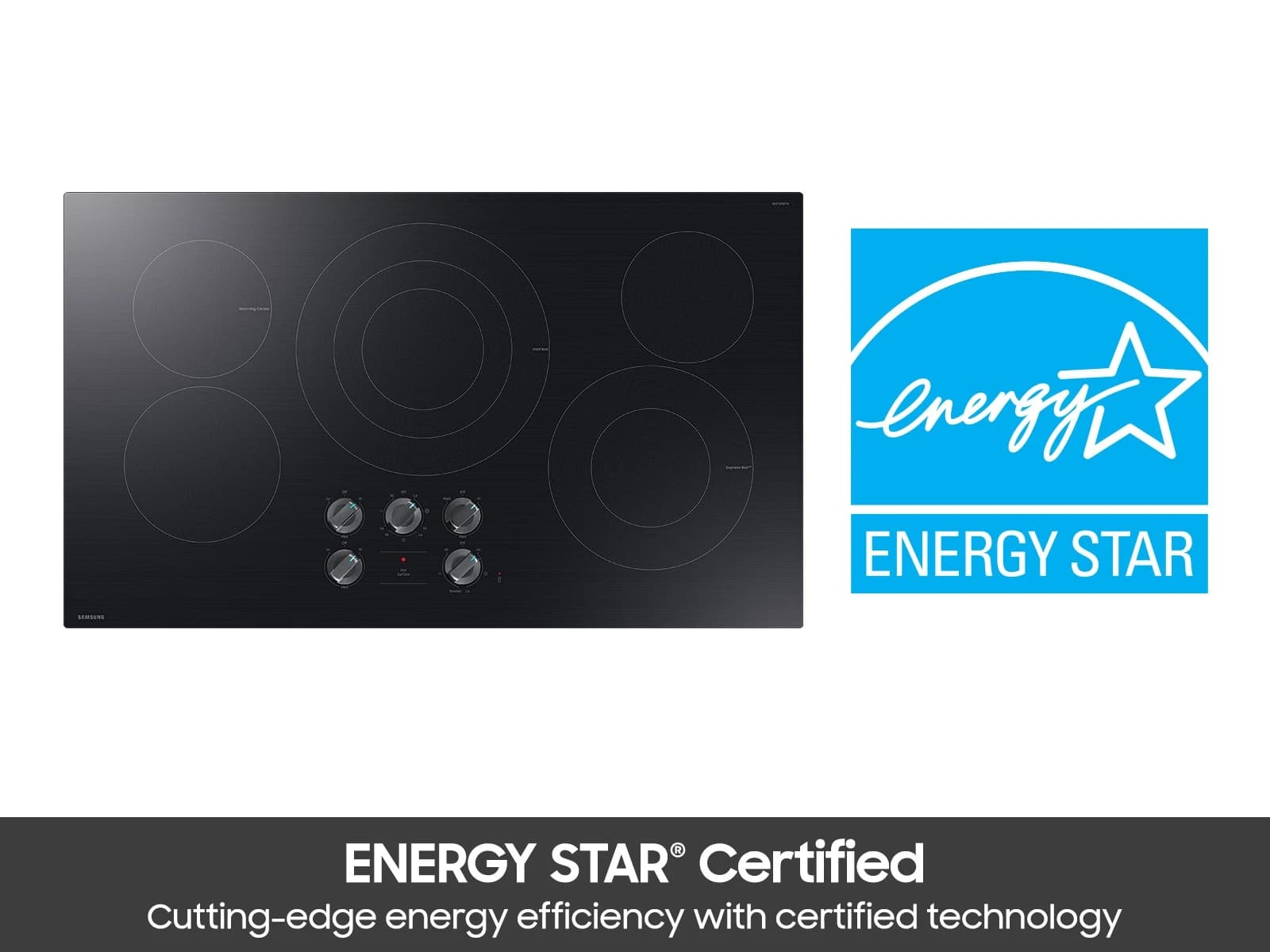 Electric Cooktop Illuminated Knobs | Wi-Fi Rapid Boil view 6
