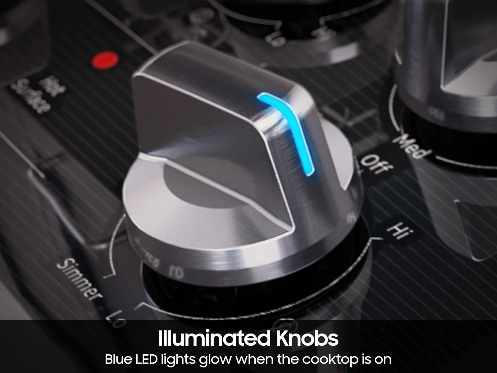 Electric Cooktop Illuminated Knobs | Wi-Fi Rapid Boil view 7