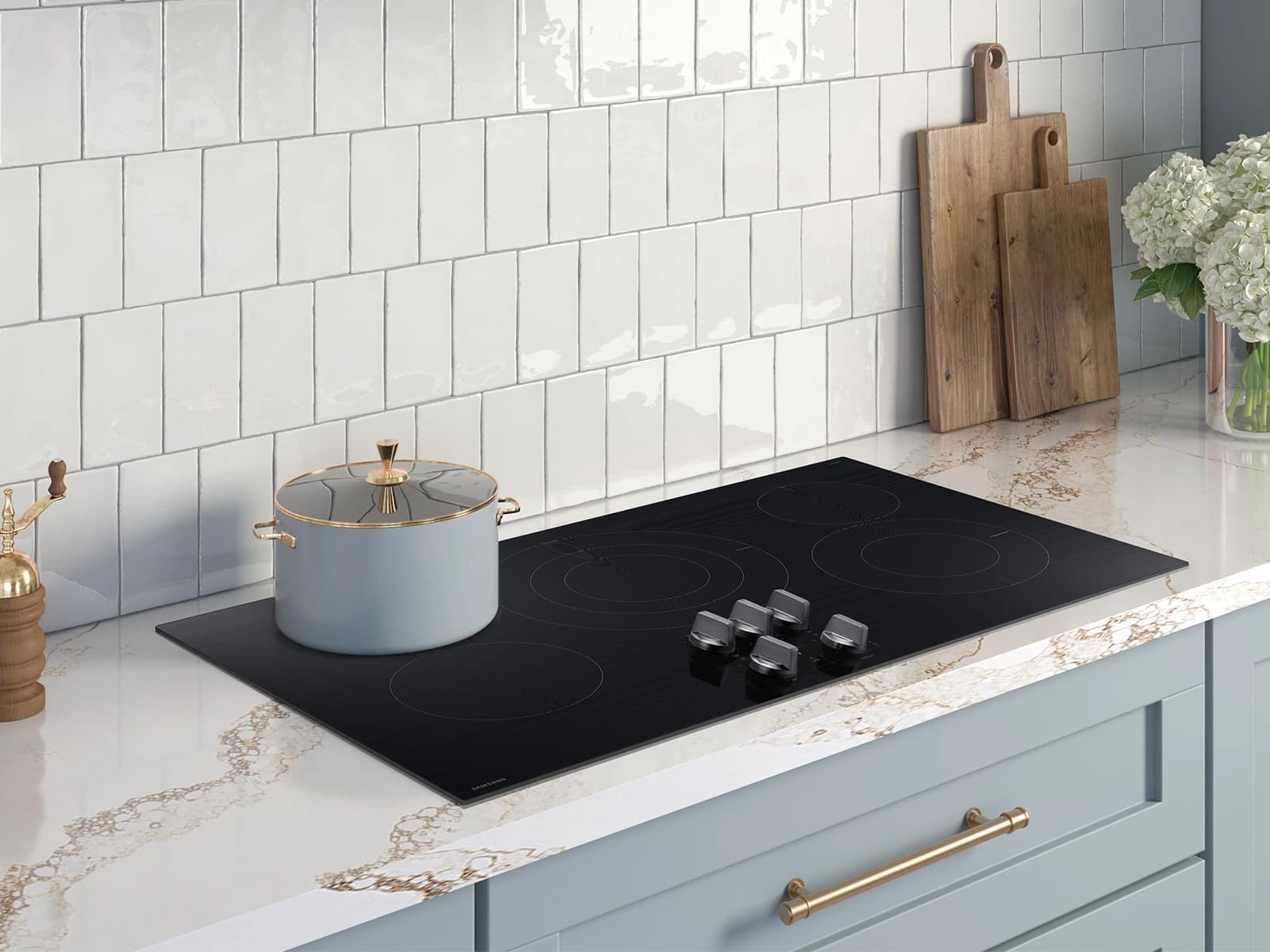 Electric Cooktop Illuminated Knobs | Wi-Fi Rapid Boil view 8
