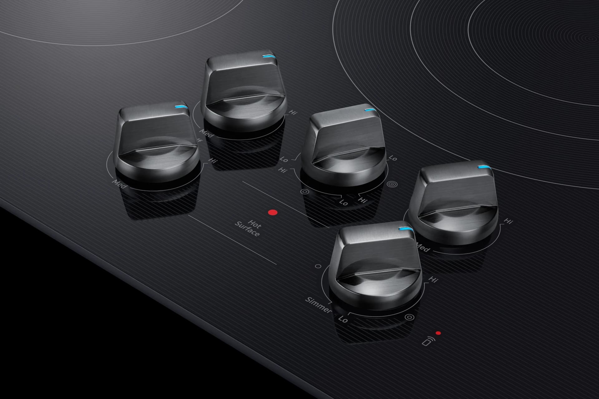 Electric Cooktop Illuminated Knobs | Wi-Fi Rapid Boil view 9