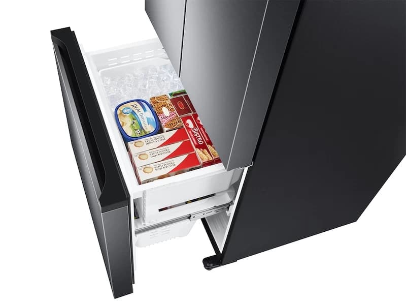 18 cu. ft. Smart Counter Depth 3-Door French Door Refrigerator in Black Stainless Steel view 6