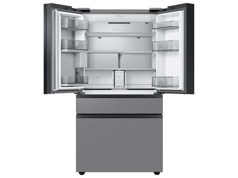 23 cu. ft. Smart BESPOKE 4-Door French-Door Refrigerator with Customizable Panel Colors and Beverage Center  in Stainless Steel view 3