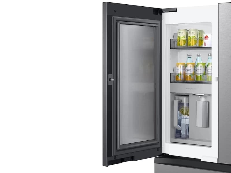 23 cu. ft. Smart BESPOKE 4-Door French-Door Refrigerator with Customizable Panel Colors and Beverage Center  in Stainless Steel view 6