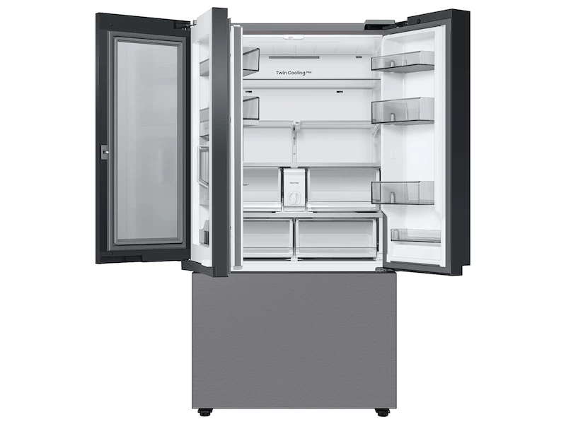 Bespoke AI 3-Door French Door – Stainless Steel view 3