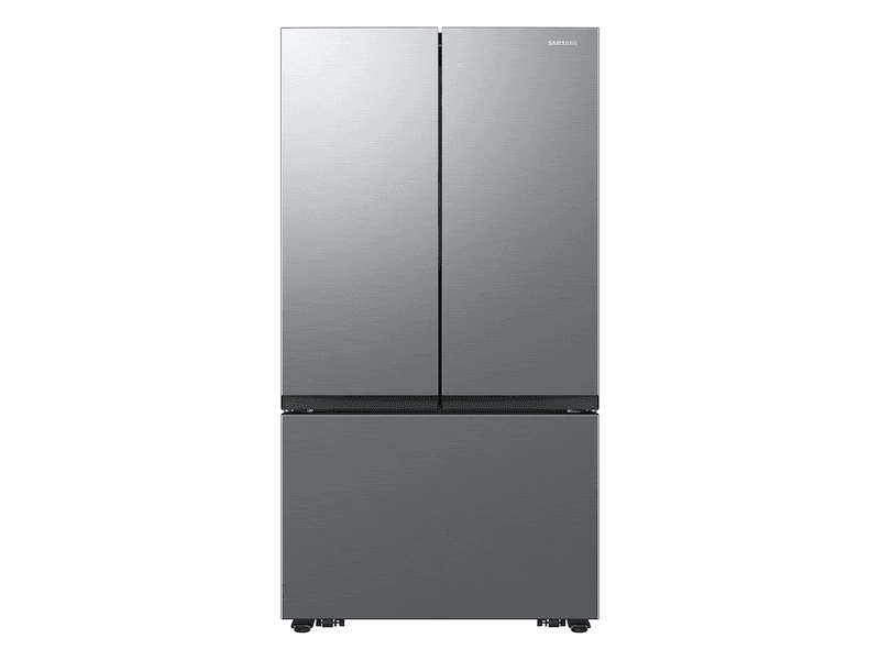 Bespoke AI 3-Door French Door Mega Capacity | Dual Ice Maker Stainless Look 27 cu.ft. – Stainless Steel