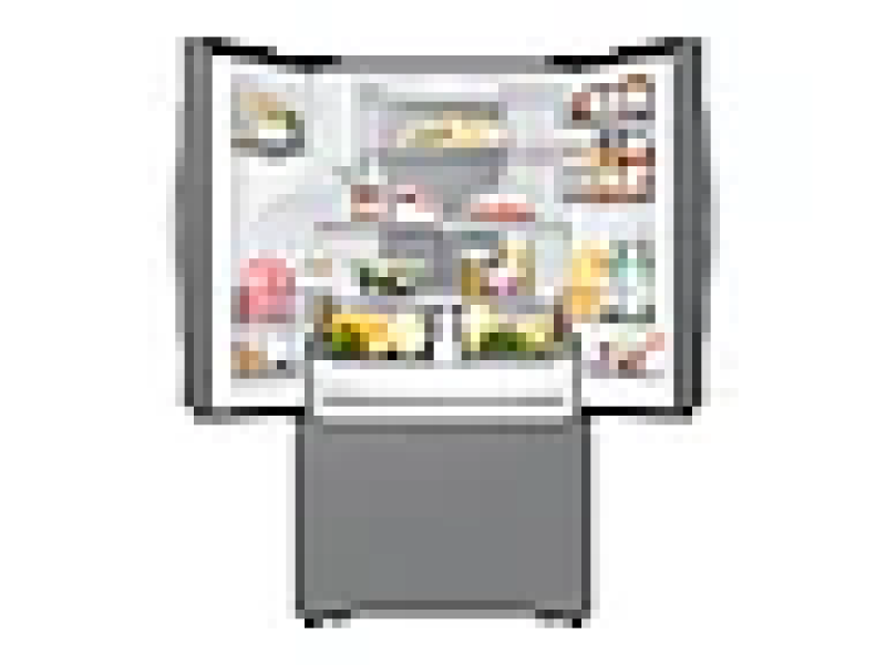 27 cu. ft. Extra Large Counter Depth 3-Door French Door Refrigerator with External Water & Ice Dispenser - Stainless – Stainless Steel view 5