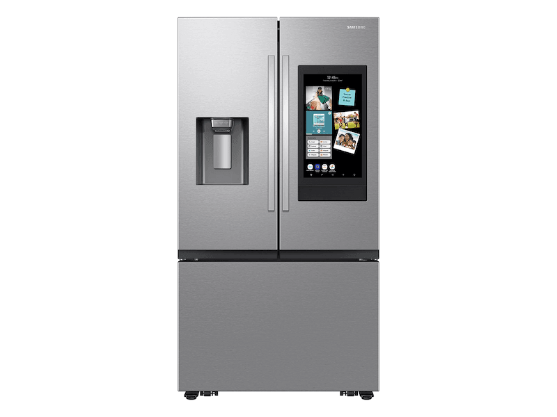 27 cu. ft. Extra Large Capacity Counter Depth 3-Door French Door Refrigerator with Family Hub™ and External Water & Ice Dispenser - Stainless – Stainless Steel