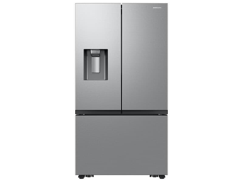 3-Door French Door (26 cu. ft.) with External water & ice dispenser (no ice in freezer), recessed handles – Stainless Steel view 4
