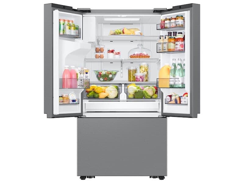 3-Door French Door (26 cu. ft.) with External water & ice dispenser (no ice in freezer), recessed handles – Stainless Steel view 6