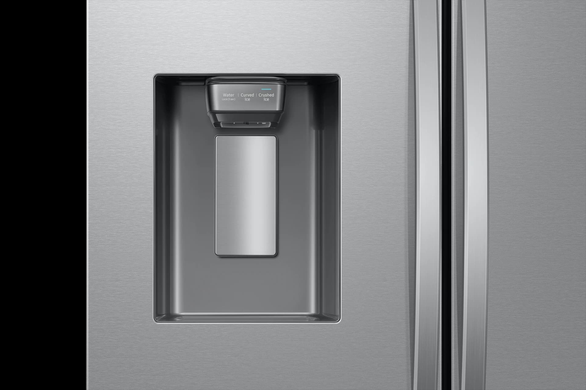 Bespoke AI 3-Door French Door Mega Capacity | External Water & Ice Dispenser | 26 cu. ft. – Stainless view 10