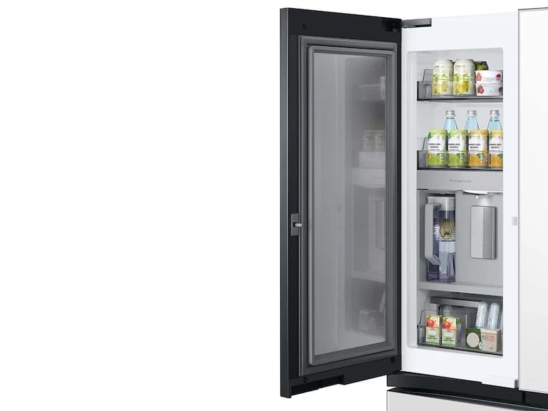 Bespoke AI 3-Door French Door – White Glass view 8
